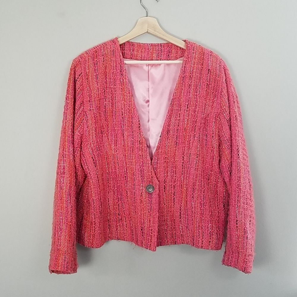 Vibrant pink blazer